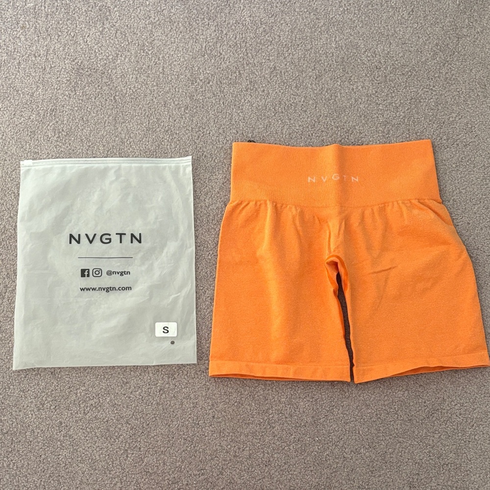 NVGTN Women's Bright Orange Bike Shorts